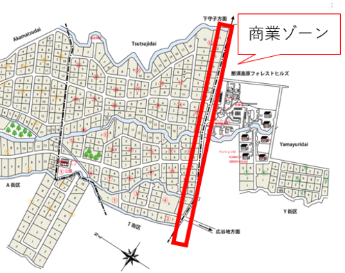 商業ゾーン想定図